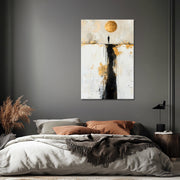 Mensch unter dem Goldenen Mond