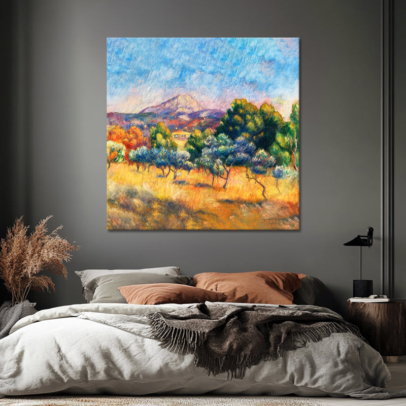 Landschaft bei Montagne Sainte-Victoire - Pierre-Auguste Renoir