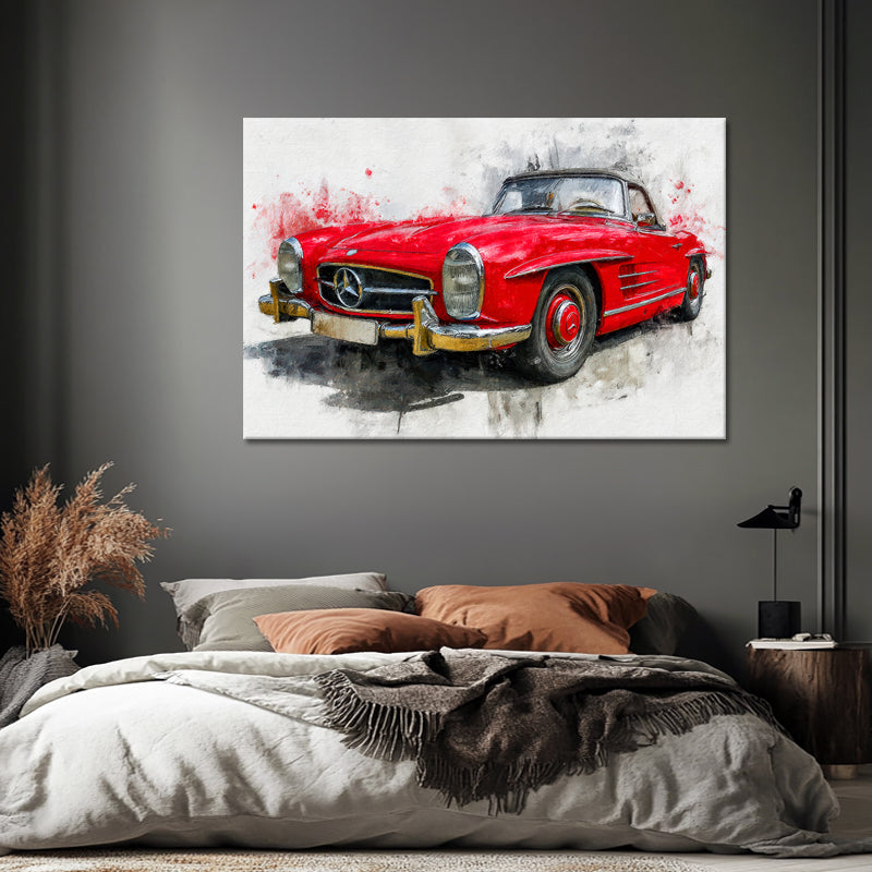 Roter Mercedes SL