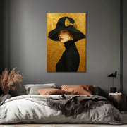 Elegante schwarze Mütze