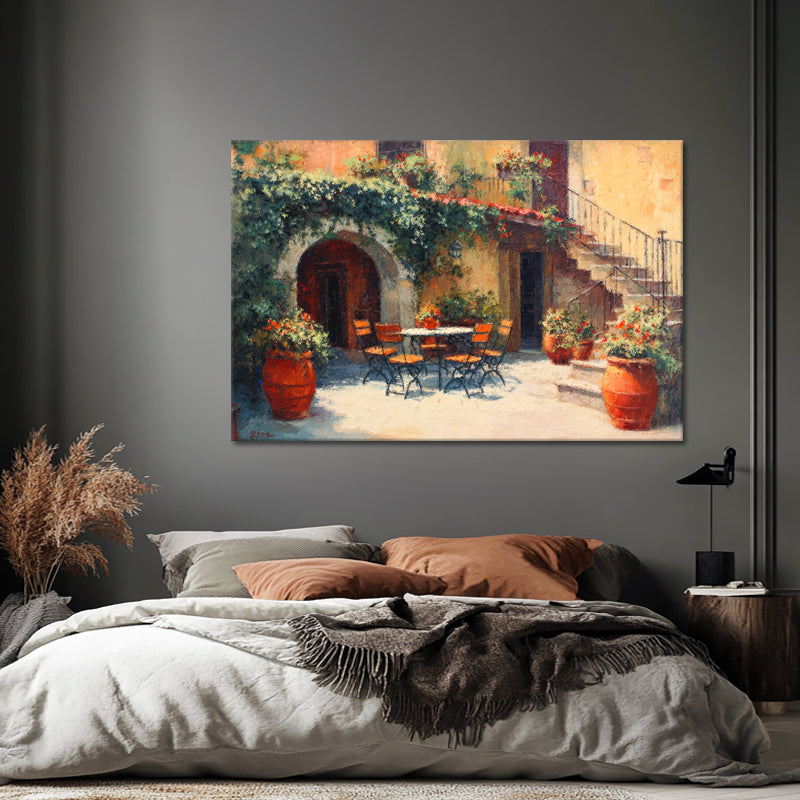 Sommerliche italienische Terrasse