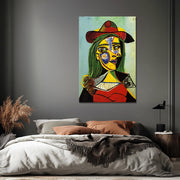 Frau mit Hut und Pelzkragen – Picasso