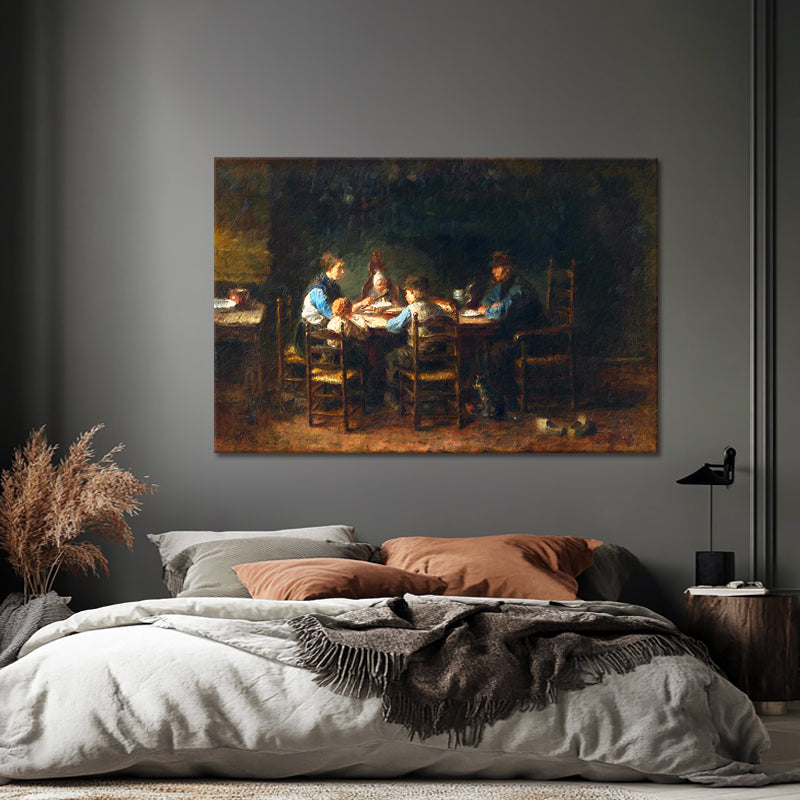 Bauernfamilie bei Tisch - Jozef Israëls