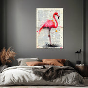 Flamingo-Zeitungskunst