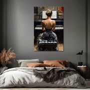 Kunstwerk Pianistin