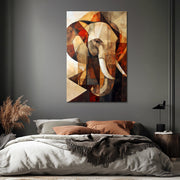 Elefant im Kubismus-Stil