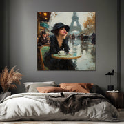 Stilvolle Frau in Paris