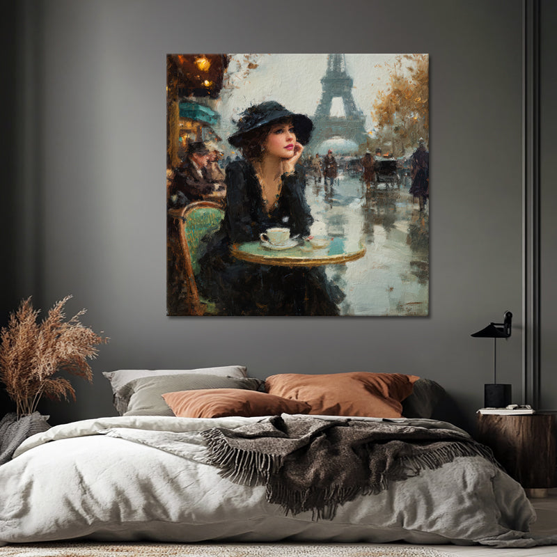 Stilvolle Frau in Paris