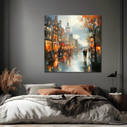 Stimmungsvolle Amsterdamer Stadtansicht