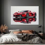 Gemälde Ferrari-Rot