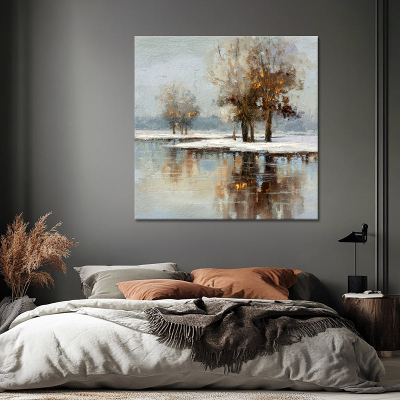 Winterlandschaft mit schönen Reflexionen II