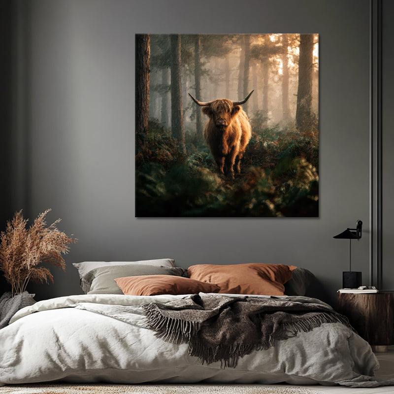 Hochlandrind Gemälde Natur