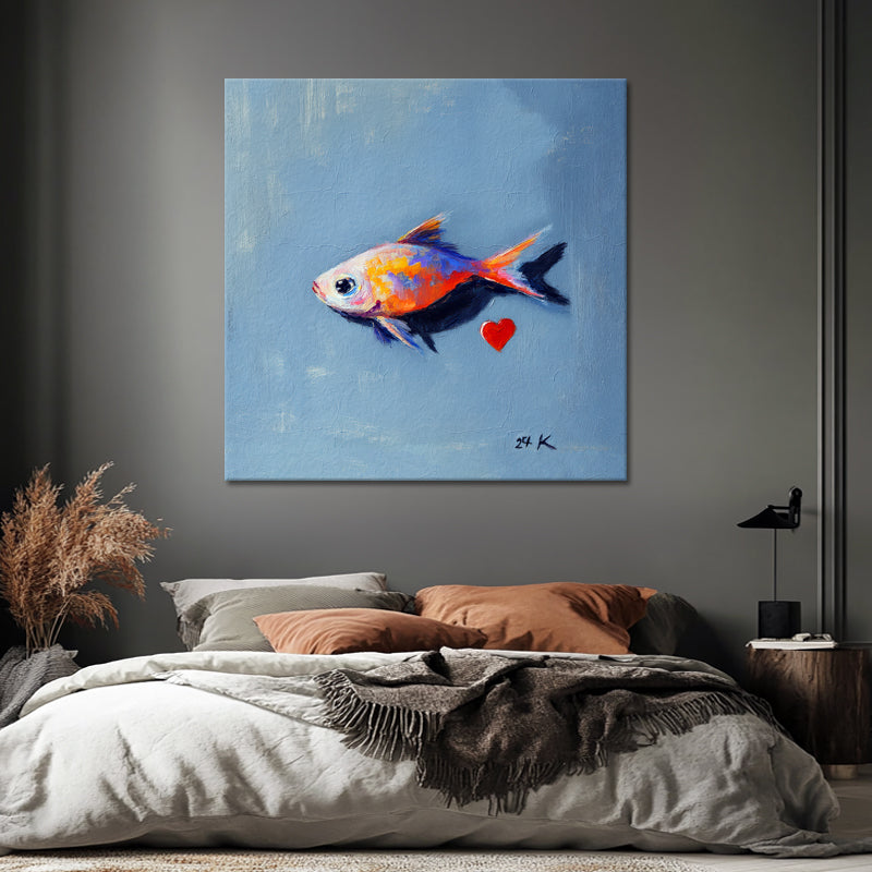 Fisch und Herzchen