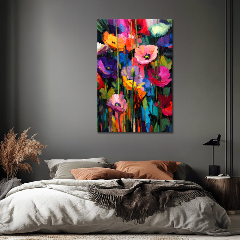 Kunstwerk bunte Blumen