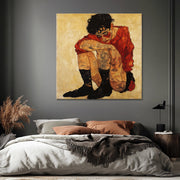 Einsamkeit III - Egon Schiele (Inspiration)