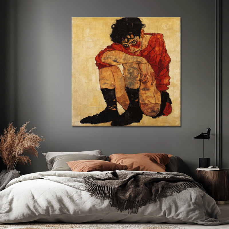 Einsamkeit III - Egon Schiele (Inspiration)