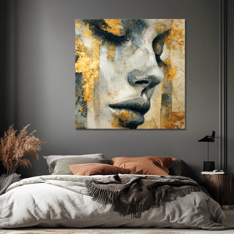 Elegante Frau Gold