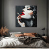 Frau mit roten Lippen Kunst