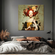 Frau beim Angeln