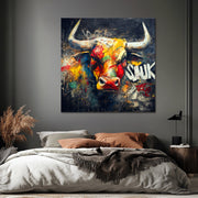 Stier in Pop-Art