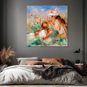 Mädchen im Gras - Pierre-Auguste Renoir