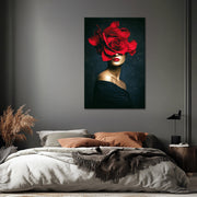 Die Frau und die Blume