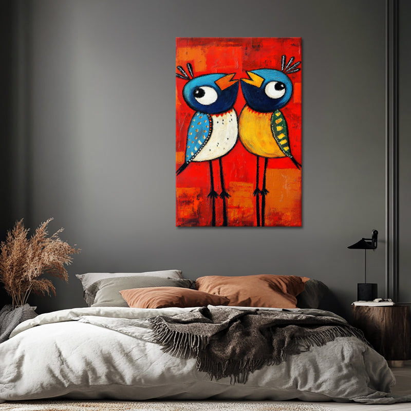 Zwei Vögel zusammen