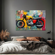 Triumph-Motorrad-Gemälde