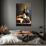 Gemälde Wein & Früchte III