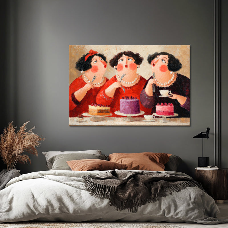 Drei Damen - Dicke Damen Kunst