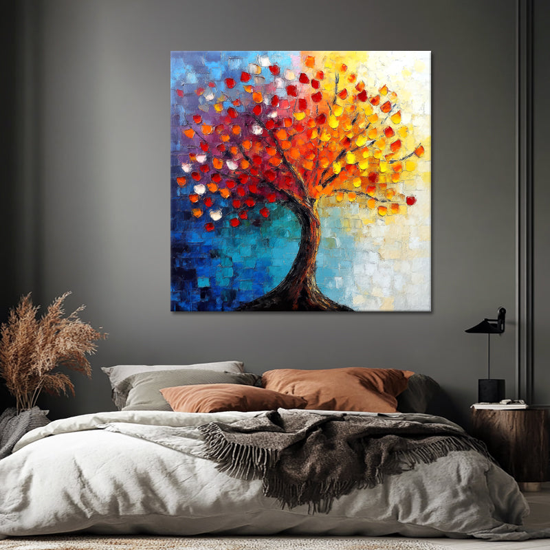 Gemälde bunter Baum III