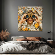 Frau mit VR-Brille