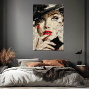 Collage-Kunst Frau