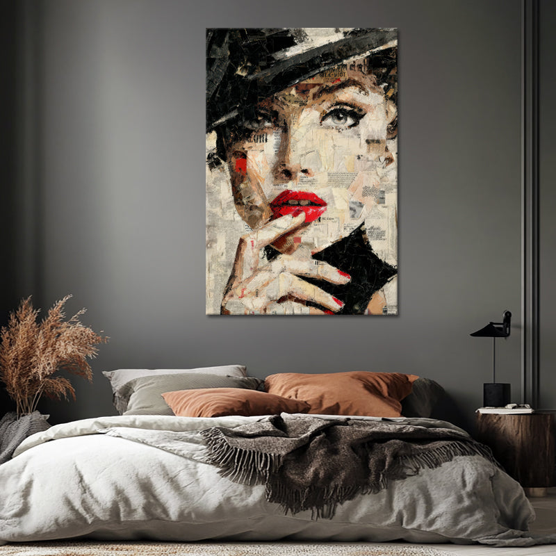 Collage-Kunst Frau