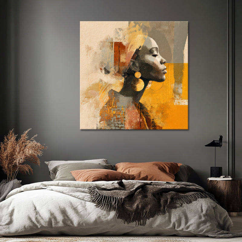 Afrikanische Frau abstrakt