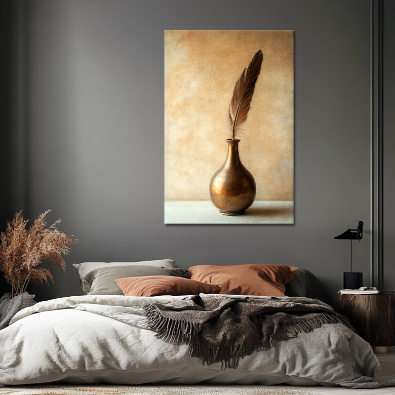 Feder in Vase