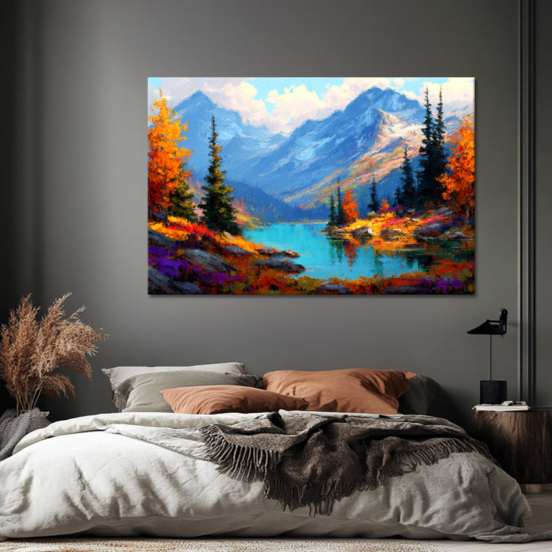 Landschaft mit See