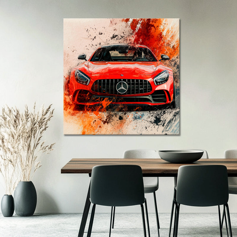 Abstrakter Mercedes AMG GT