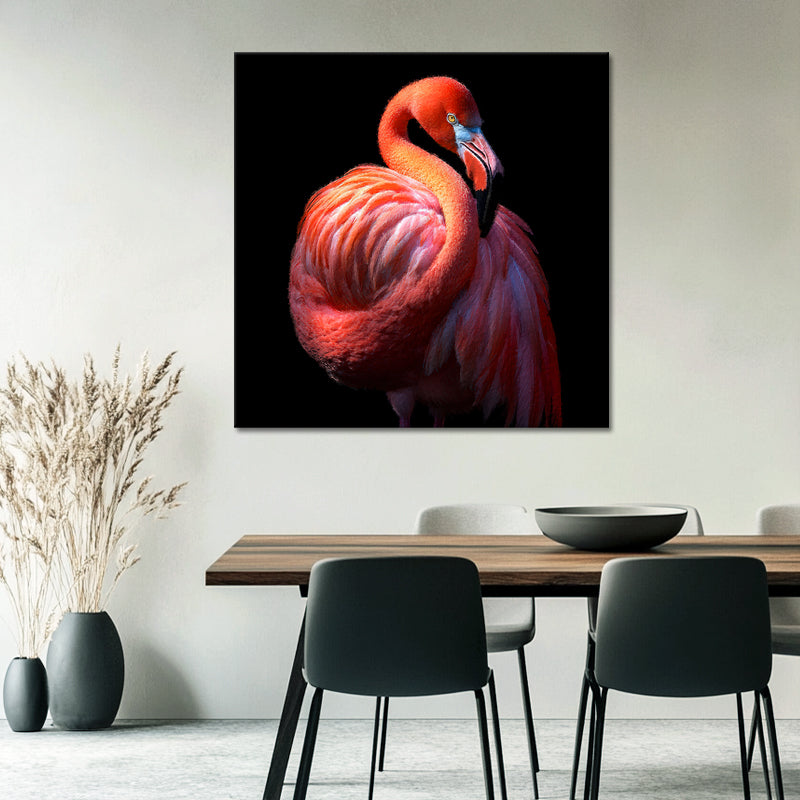 Flamingo-Wanddekoration