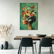 Frida Kahlo mit Schmetterlingen