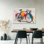 Altes Rennrad in Farbe