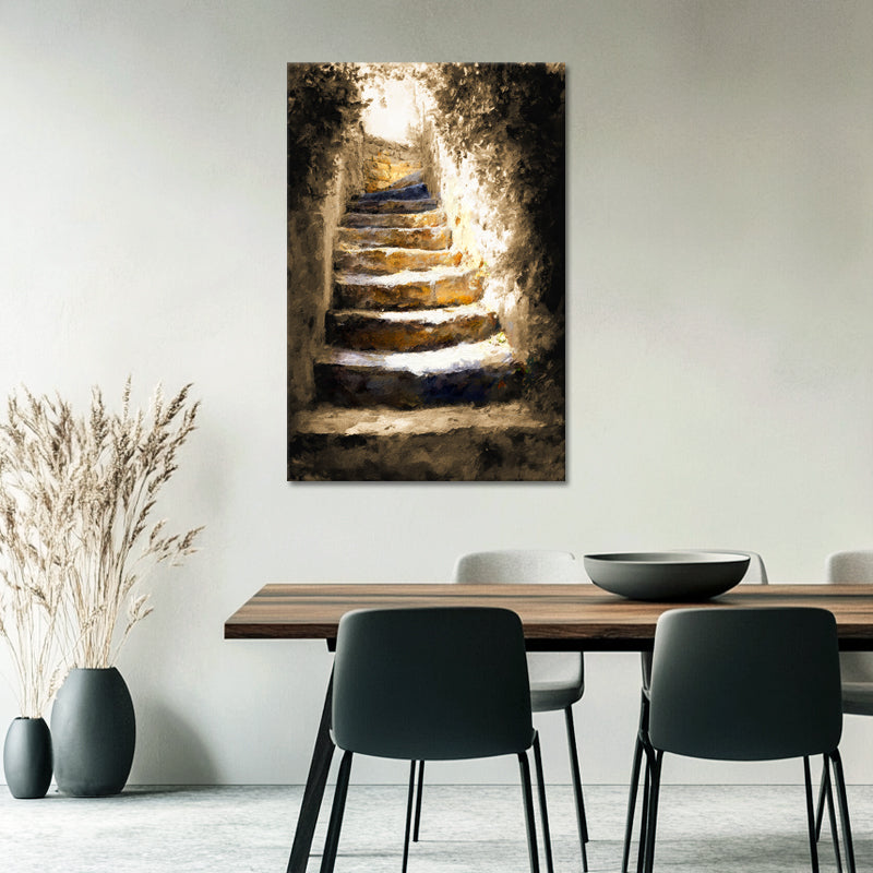 Die Treppe, die nach oben führt