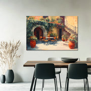 Sommerliche italienische Terrasse
