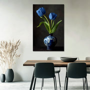 Zwei blaue Tulpen