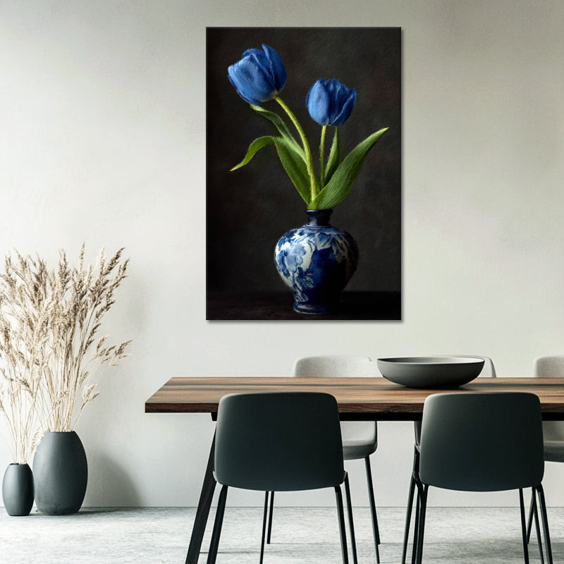 Zwei blaue Tulpen