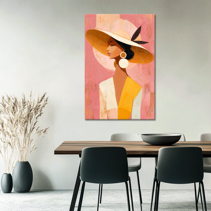 Wanddekoration Boho Frau