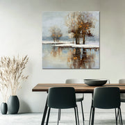 Winterlandschaft mit schönen Reflexionen II