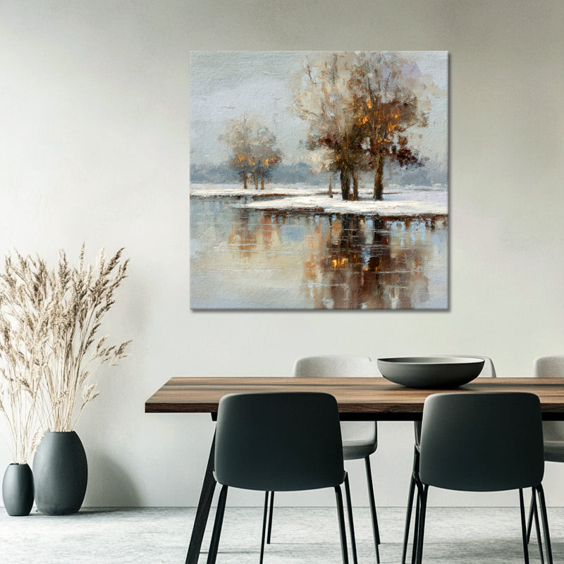 Winterlandschaft mit schönen Reflexionen II