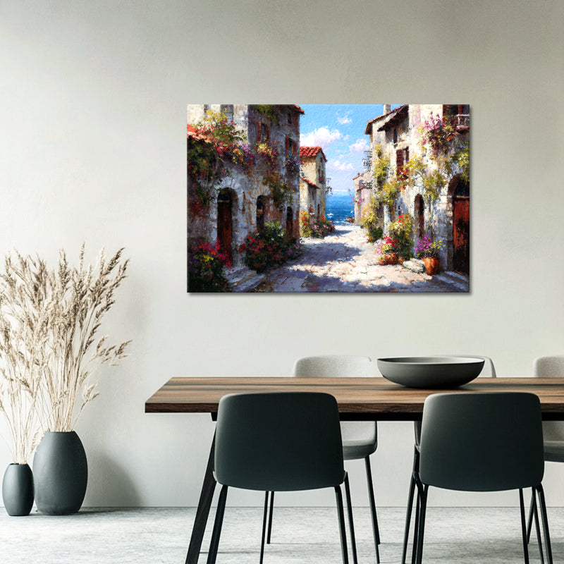 Sommerliches italienisches Dorf