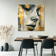 Elegante Frau Gold